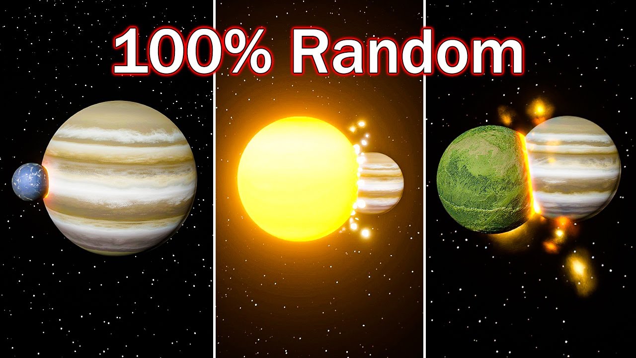 What if 5 random exoplanets collide with Jupiter | Universe Sandbox