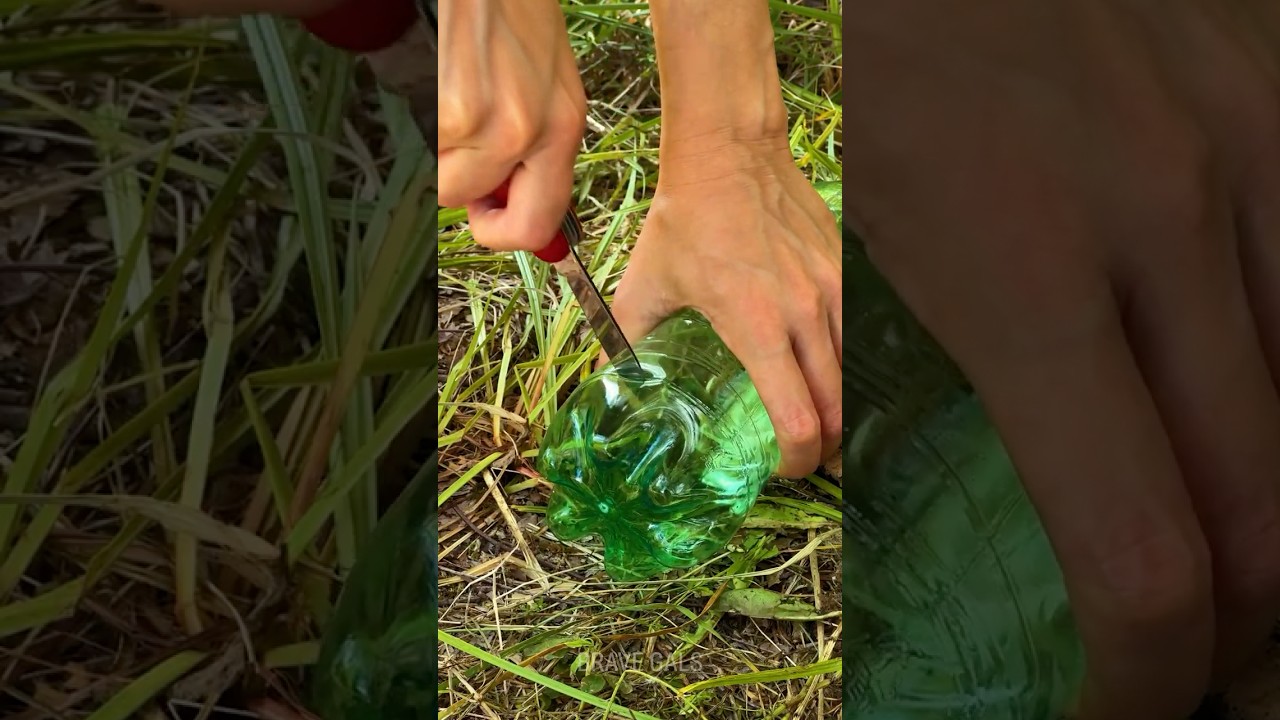 Recycle a plastic bottle into a useful survival gadget! ♻️