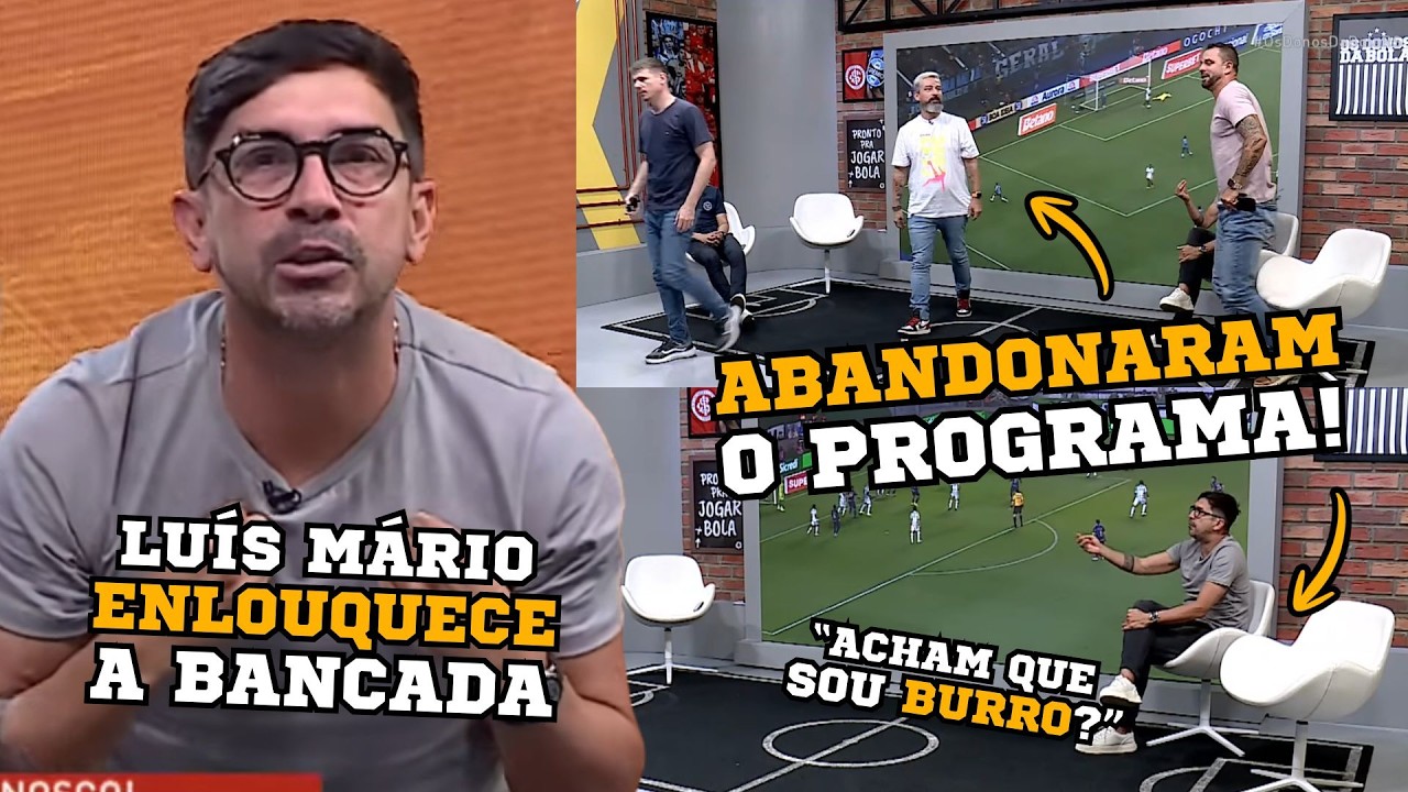GAMBA e MAGRÃO ABANDONAM o programa com fala de LUÍS MÁRIO | 