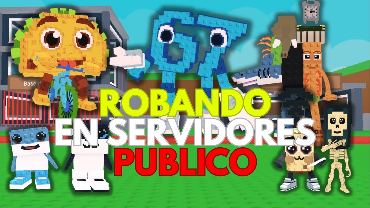 ROB&Eacute; BRAINROTS EN SERVIDORES P&Uacute;BLICOS 💀(ME ROBE UN ESOK SEKOLAH) PT6