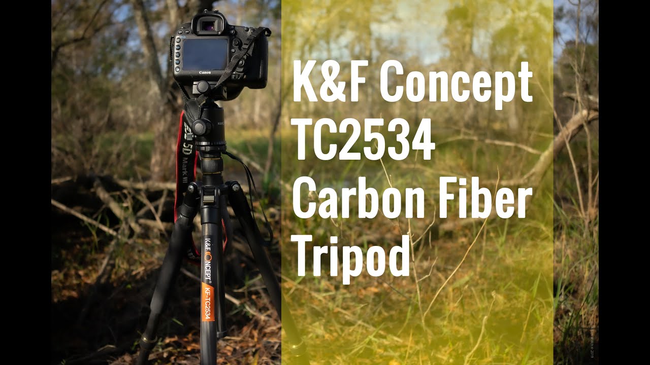 K&F Concept TC2534 Carbon Fiber Tripod | FULL REVIEW Minus the Cuss Words