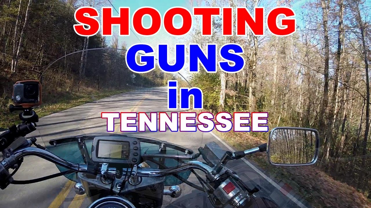 Shooting in Tennessee | I passed my test! | Gun range drive by on the Suzuki Intruder 1500