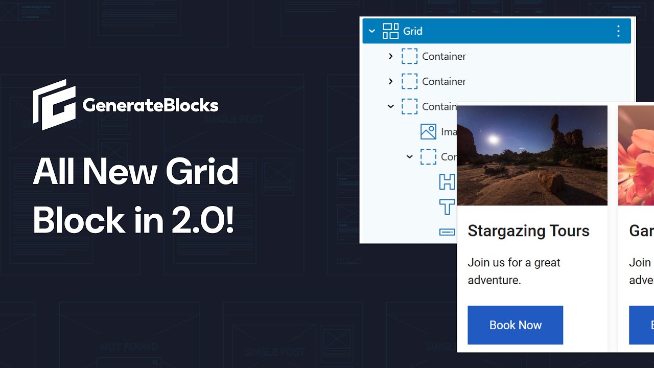 Overhauled Grid Block in GenerateBlocks 2.0 - Flexible Layouts Made Easy