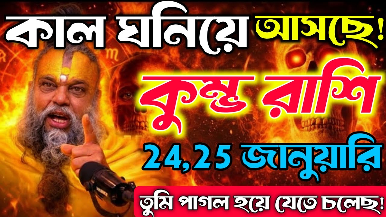 কুম্ভ রাশি ♒25 জানুয়ারি ⚠️ বড় বিপদের আশঙ্কা, কালো ছায়া ঘনিয়ে আসছে / সাবধান থাকুন | Kumbh Rashi