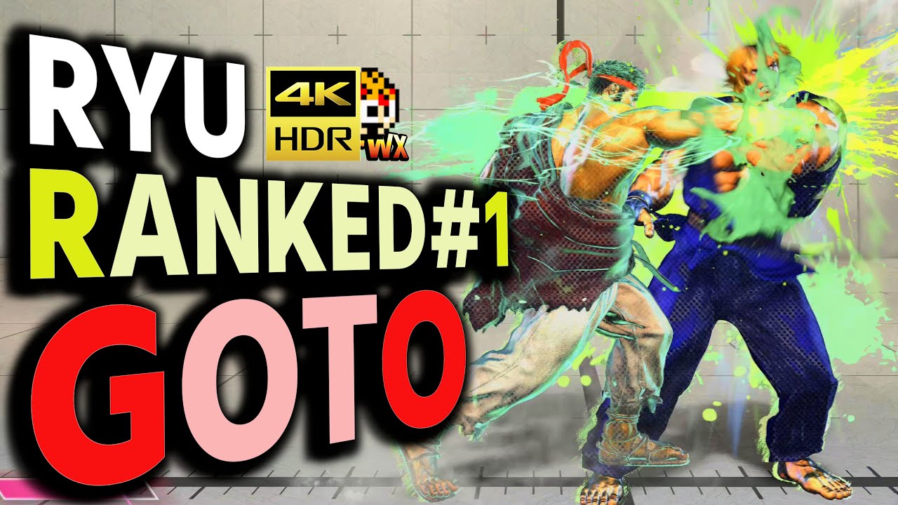 SF6: Goto  Ryu Ranked No1  VS JP | sf6 4K Street Fighter 6