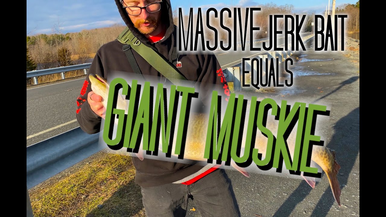 Manasquan Reservoir - Winter Fishing - PB GIANT Muskie!