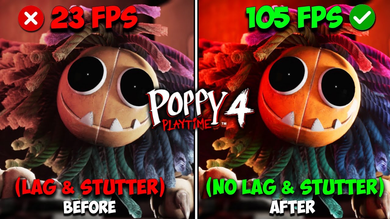 Poppy Playtime Chapter 4: Ultimate FPS BOOST for Integrated Graphics!