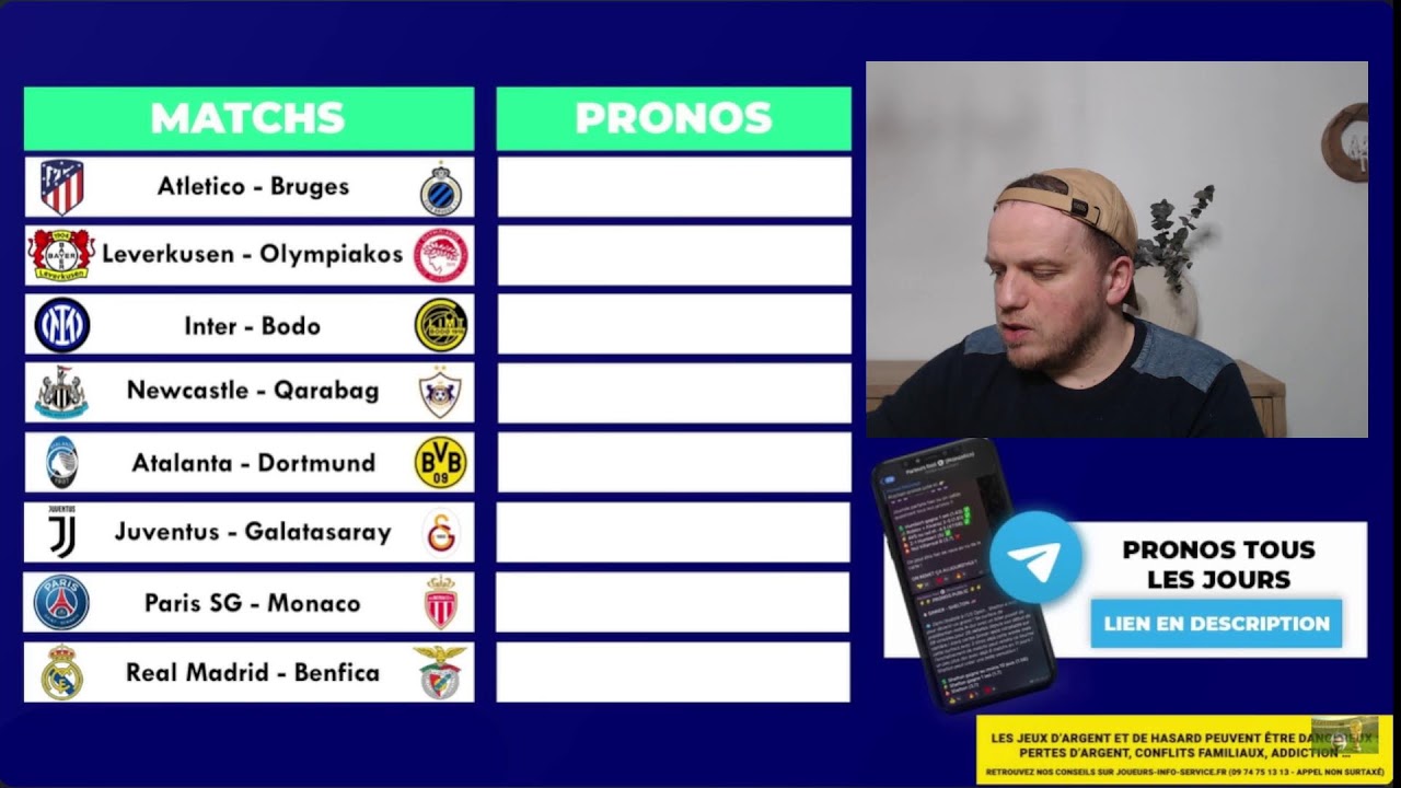 Pronostics Barrages Ligue des champions