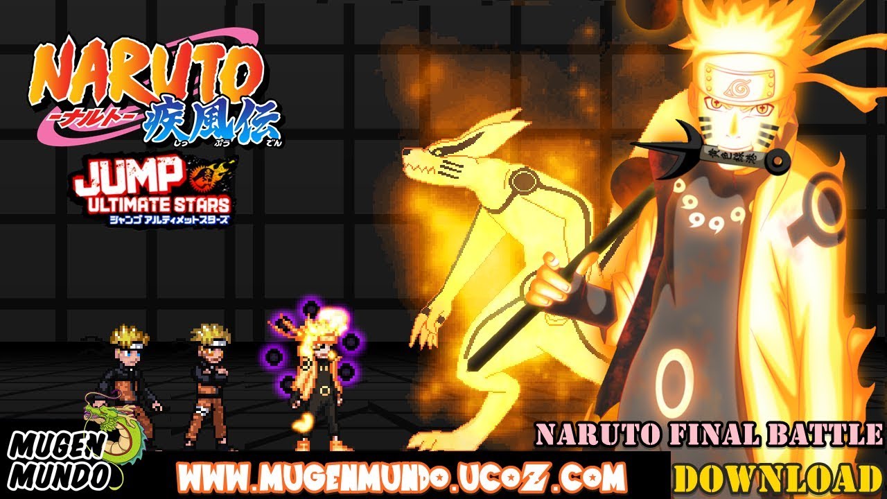 Naruto Normal, Sage, Rikudou Sennin, Kurama Mode (DOWNLOAD) - CHAR PERFEITO DE NARUTO MUGEN #Mugen