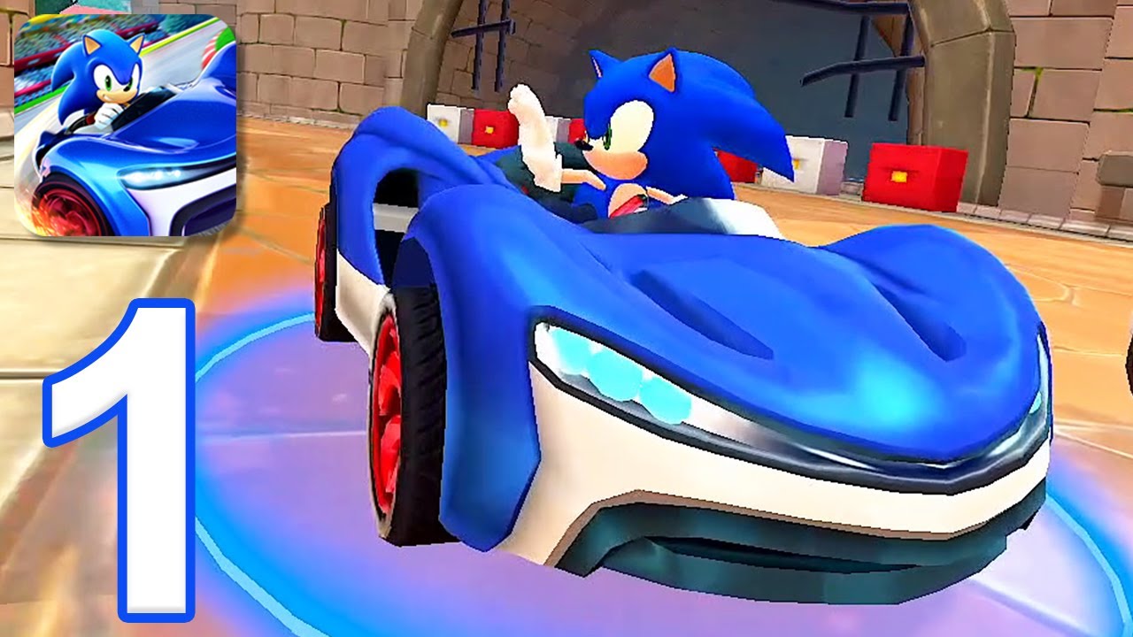 Sonic Racing - Gameplay Walkthrough Part 1 - Tutorial (iOS)