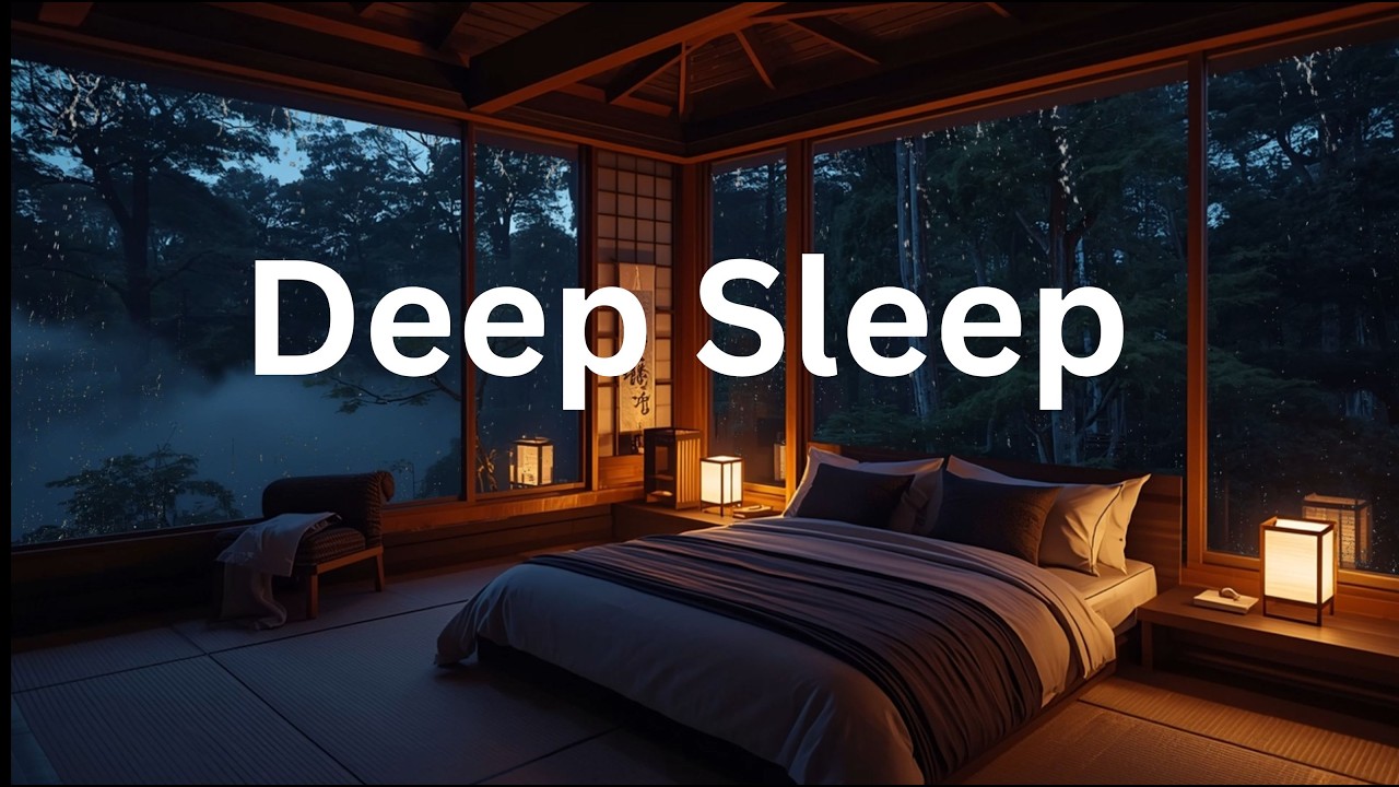 Deep Sleep Music 🌙 Rain & Soft Piano for Insomnia