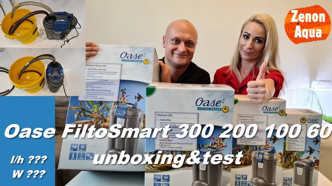 Oase FiltoSmart 300 200 100 60 Filtry zewnętrzne Unboxing & Test