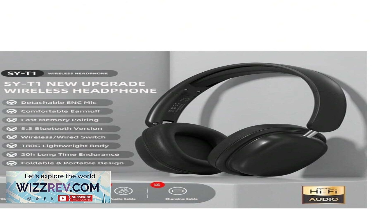 Active Noise Reduction Headset Wireless Headset Rich Bass Clear Call 30 Hours
