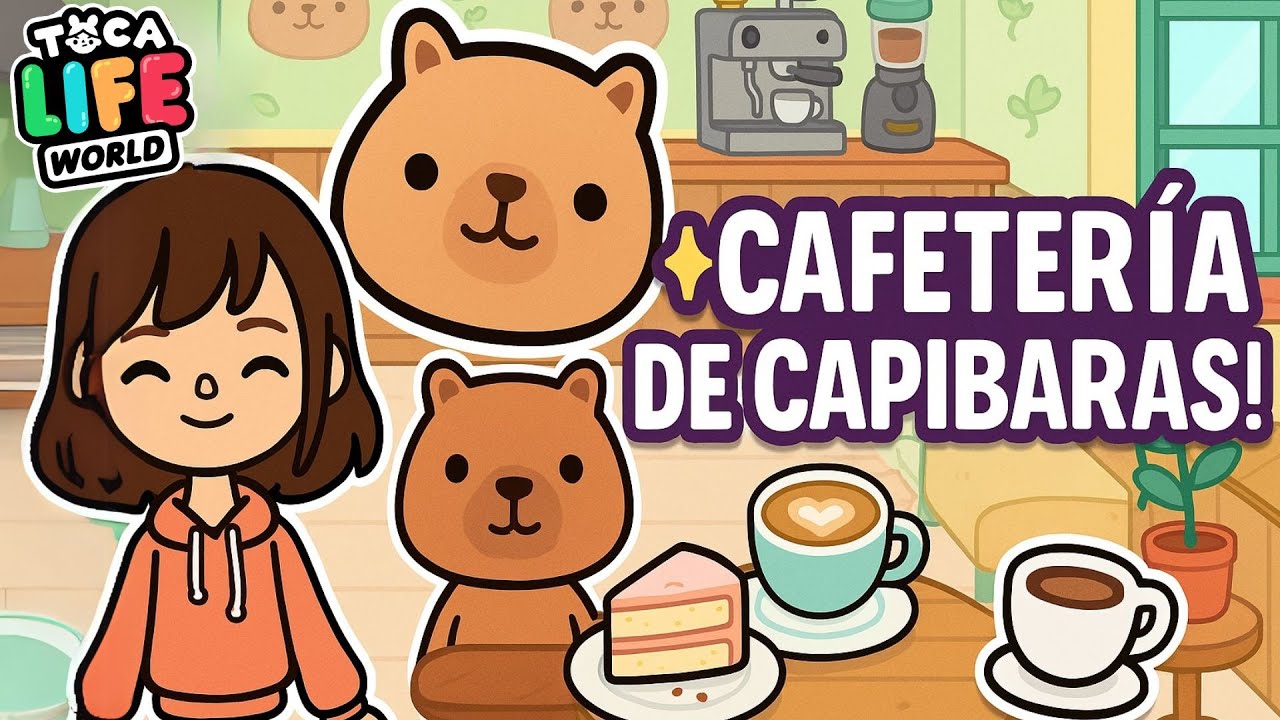 ☕🐾 ¡Construyo una CAFETERÍA de CAPIBARAS en Toca Life! 🐹✨ ¡Demasiado CUQUII!