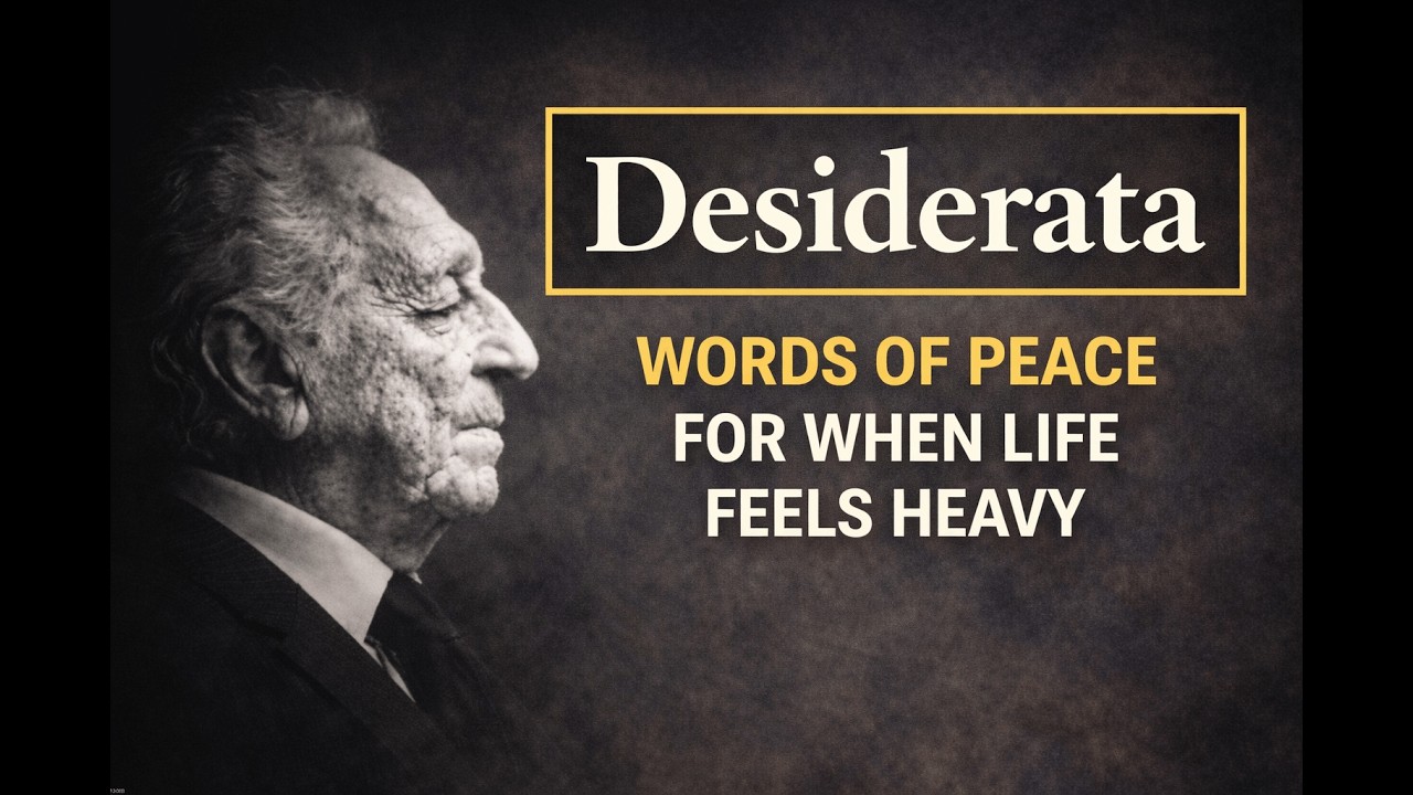 Desiderata – Words of Peace for When Life Feels Heavy