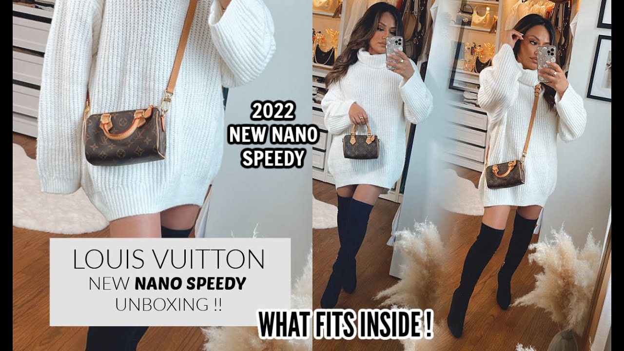 NEW!! 2022 LOUIS VUITTON NANO SPEEDY REVIEW, TRY ON! BIRTHDAY GIFT! HOW I GOT THIS BAG!