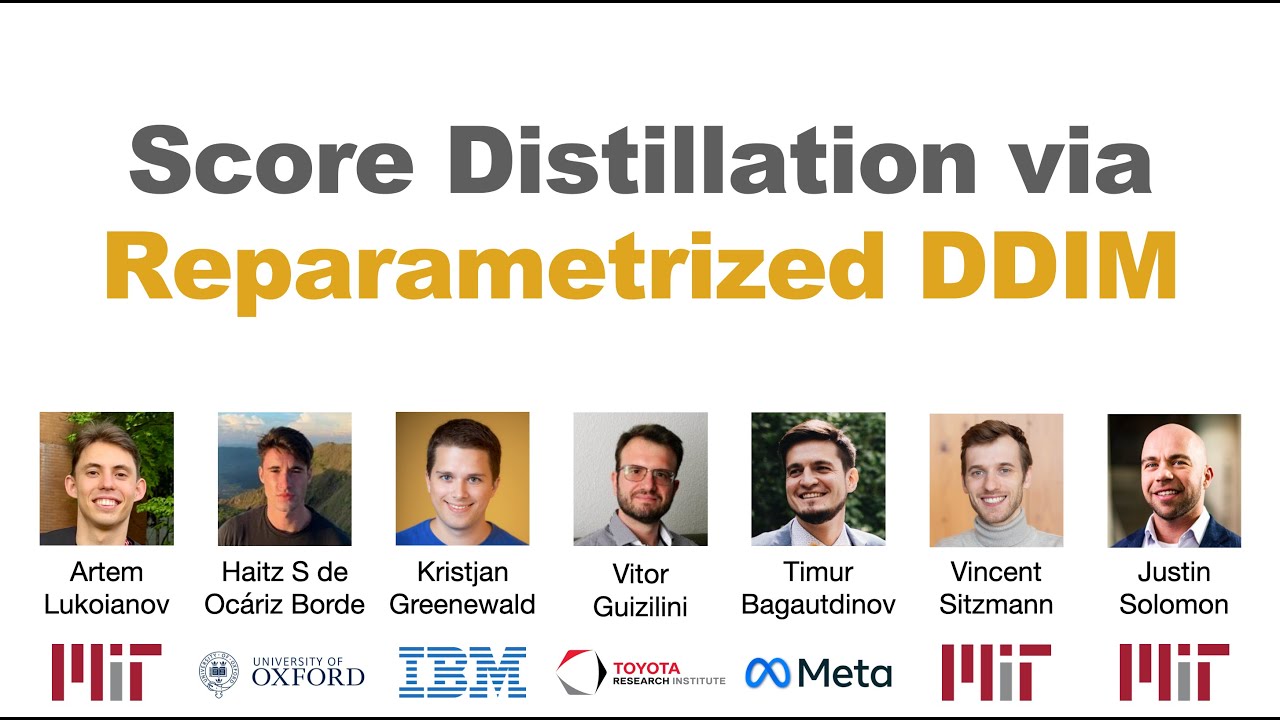 Score Distillation via Reparametrized DDIM