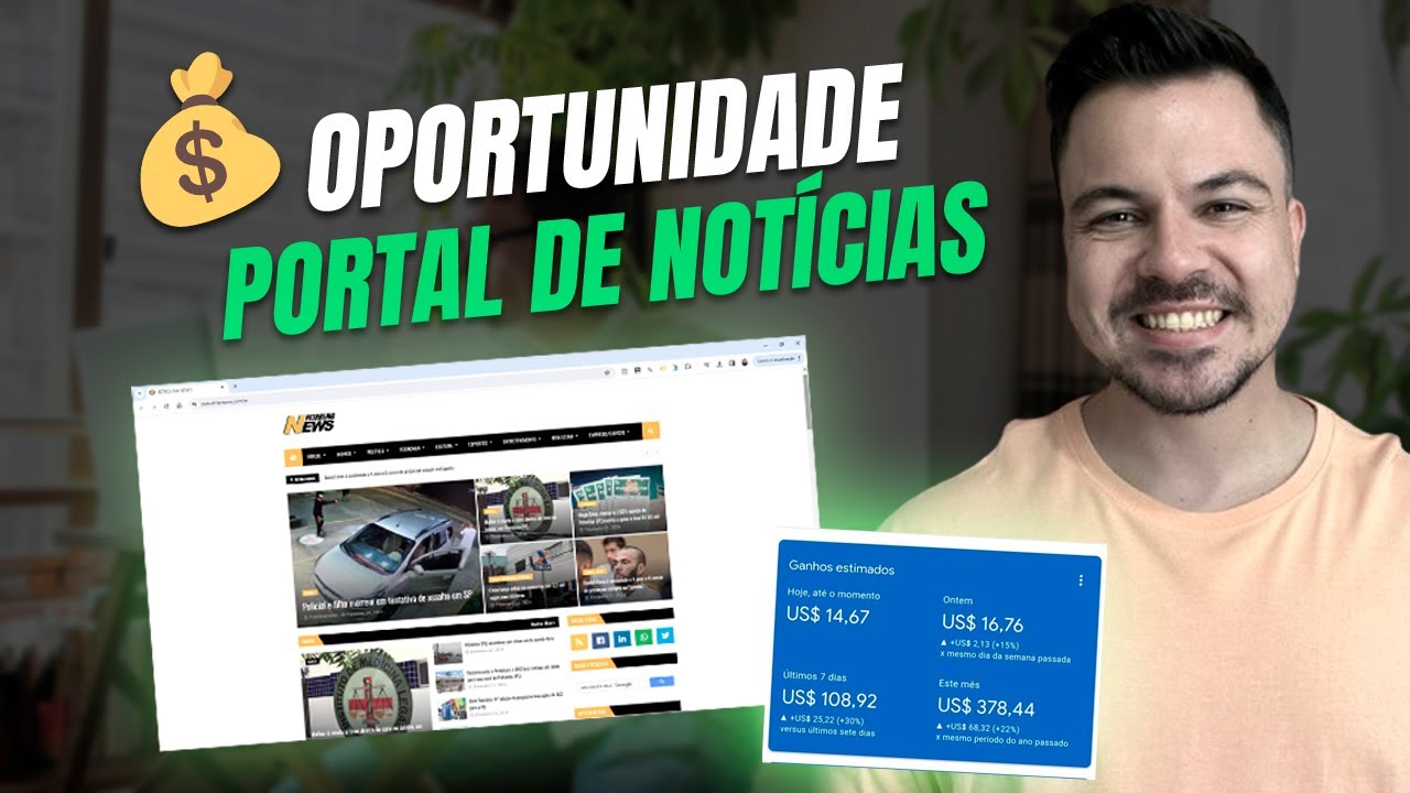 COMO GANHAR DINHEIRO COM UM PORTAL DE NOTÍCIAS