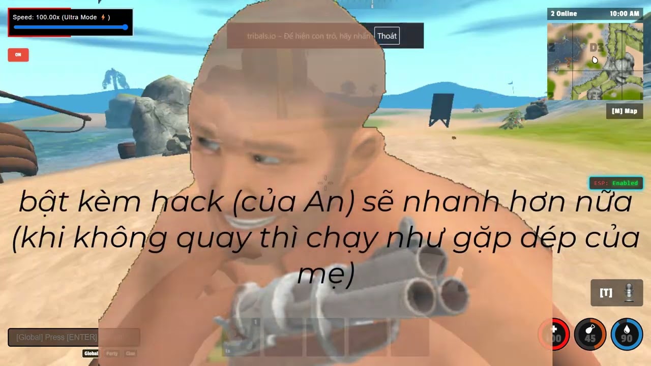 New hack speed no delay (Tribals.io)