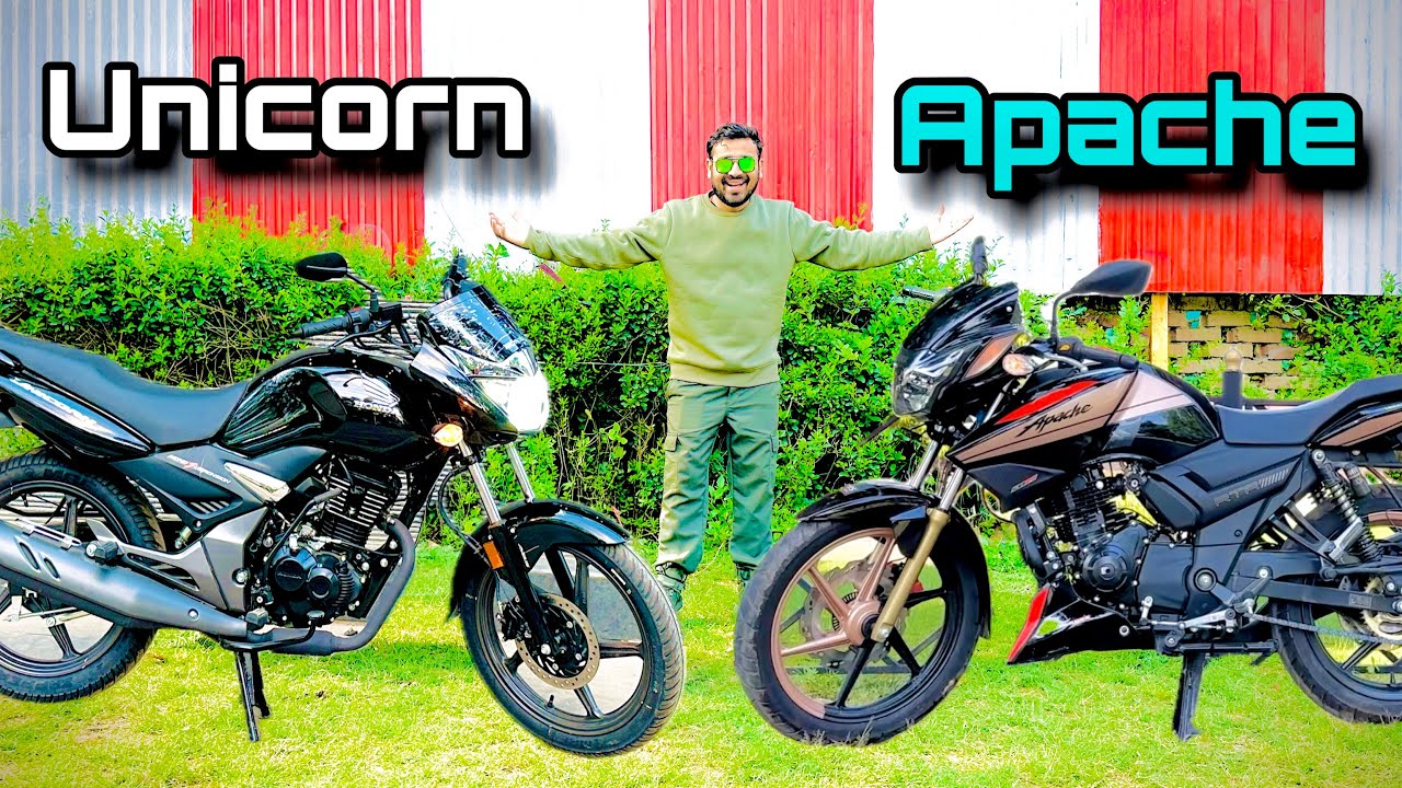 TVS Apache 160 2V VS Honda Unicornn 160 LED | Best Bike Mileage : Price : Performance 🔥 