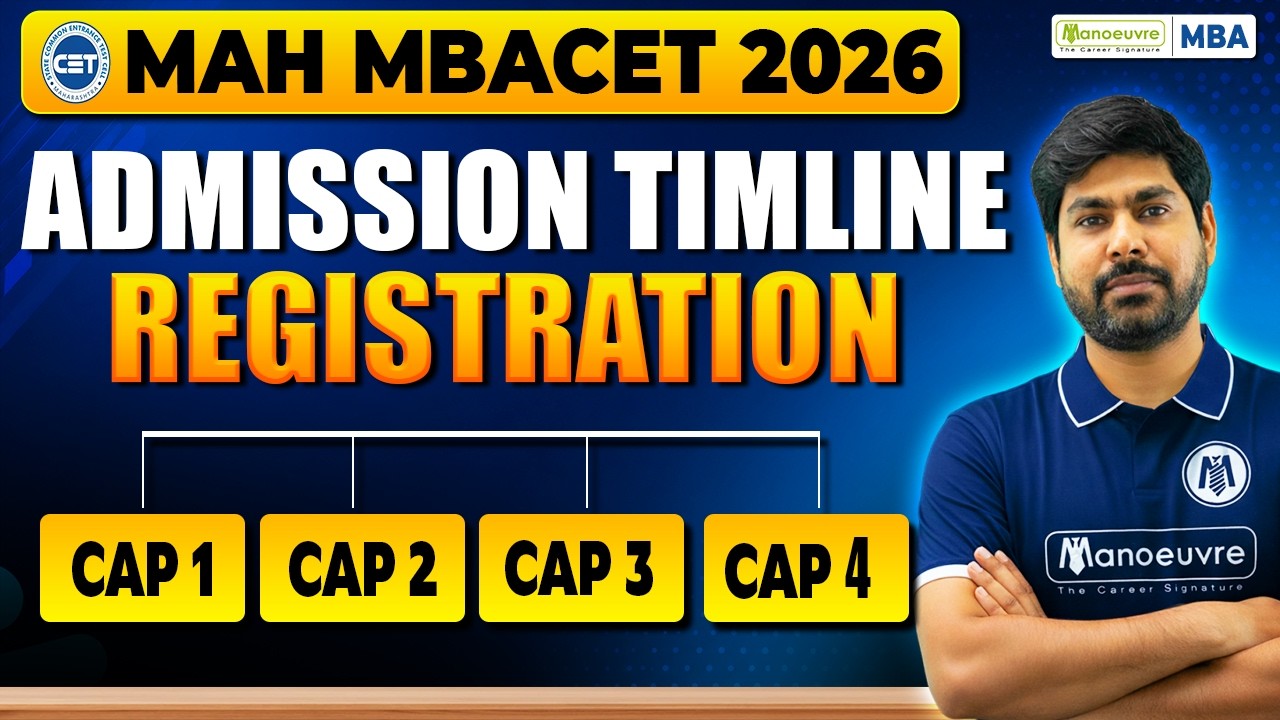 График поступления и процесс регистрации MAH MBA CET 2026 | Полное руководство по этапам CAP 1, 2...
