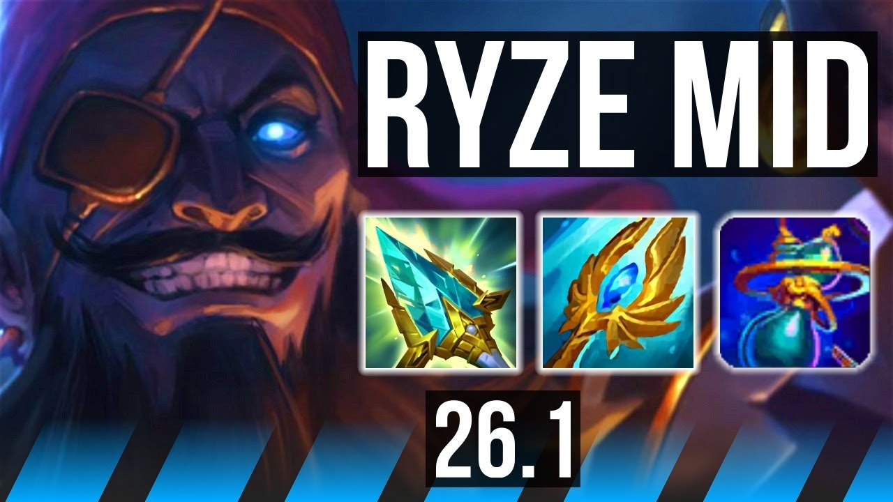RYZE vs ORIANNA (MID) | 46K damage | NA Master | 26.1