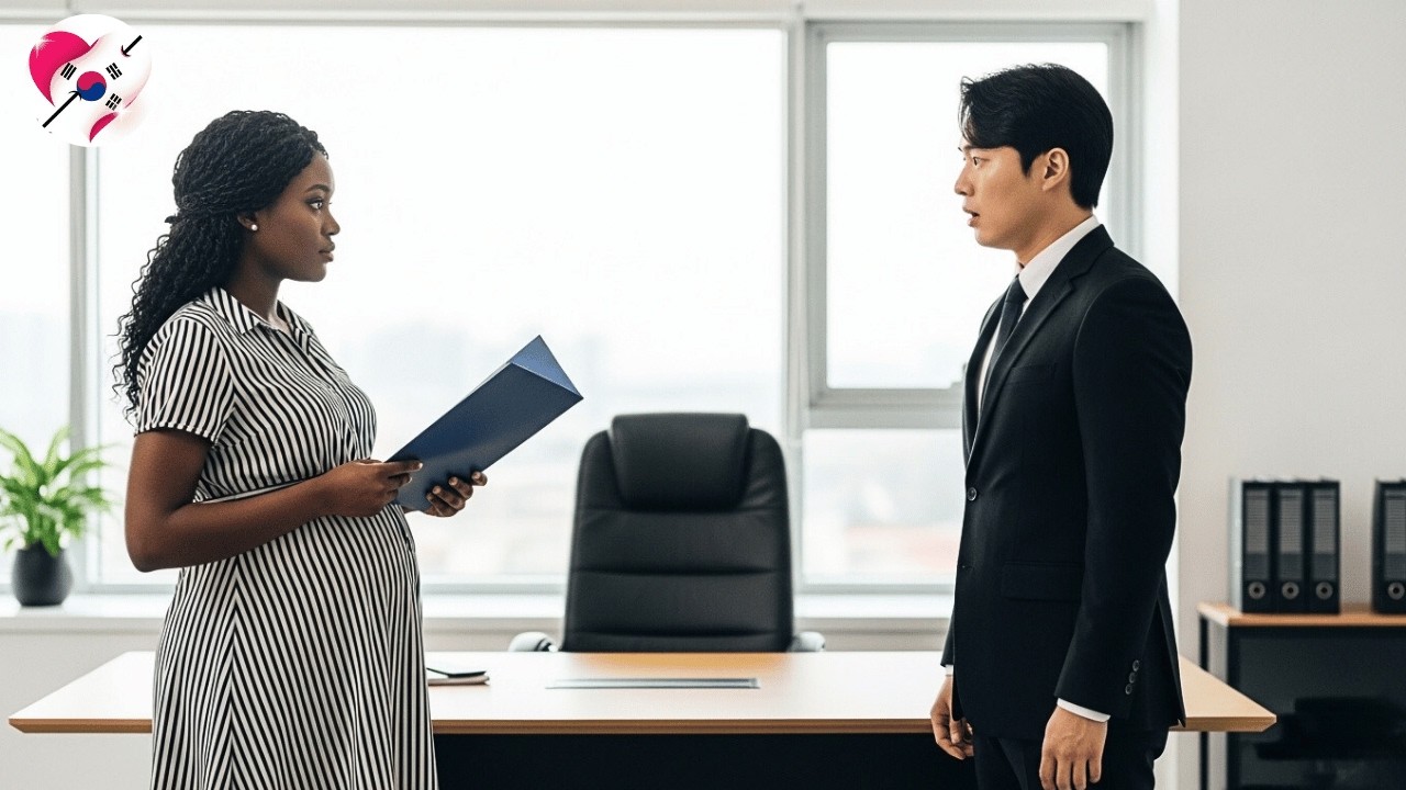 She calmly came to sign divorce papers—the Korean mafia boss froze seeing her 7 months pregnant