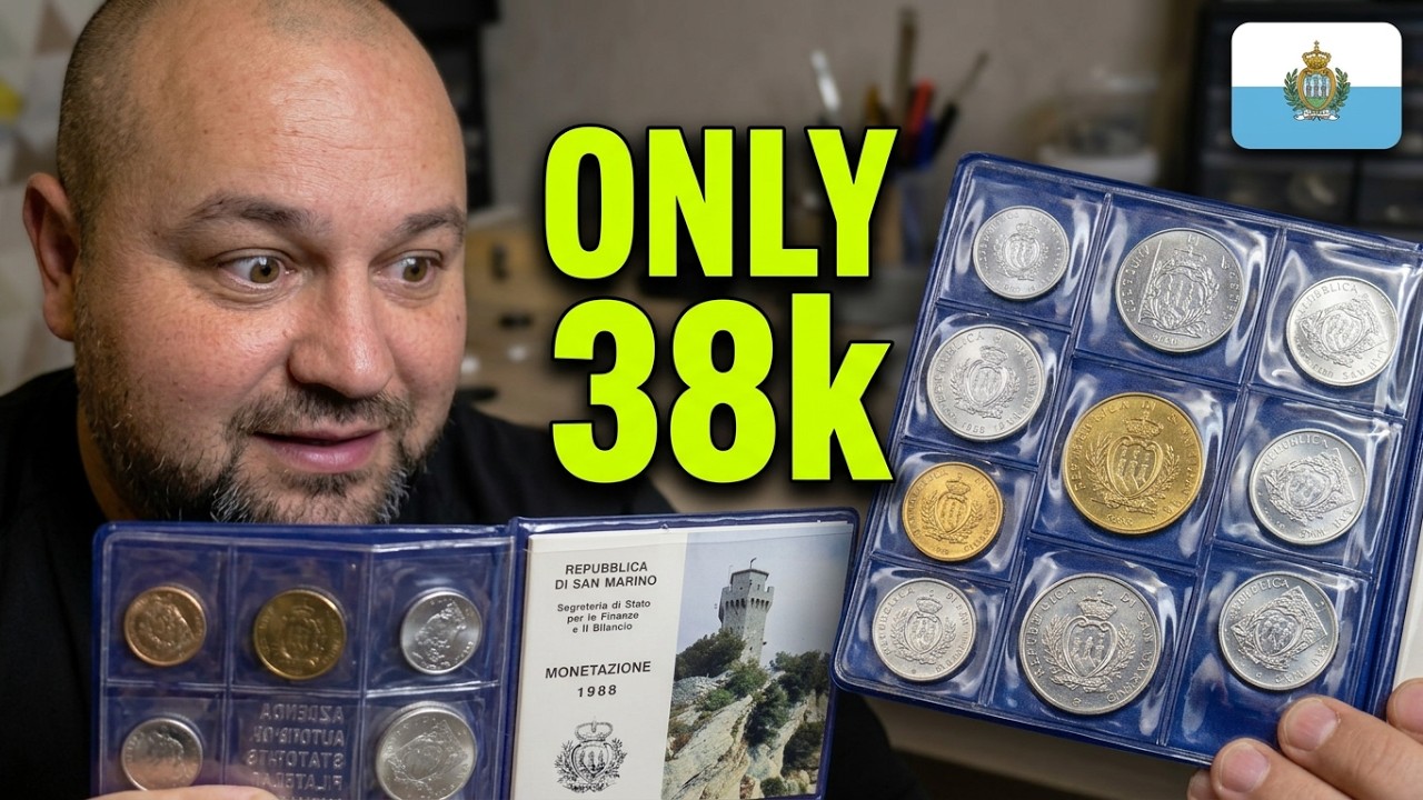 Uncirculated mint condition coins set 1988 San Marino 
