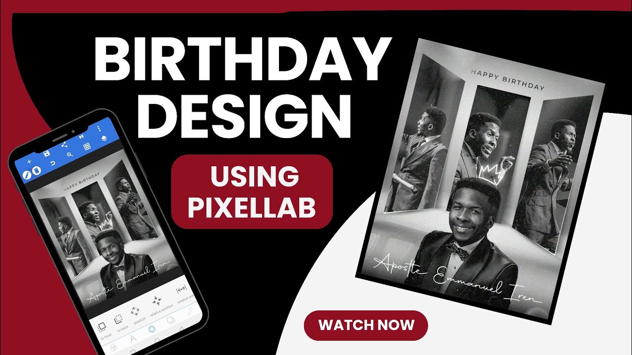 How I Design This Birthday Flyer On Pixellab || Graphic Design Tutorial 2026