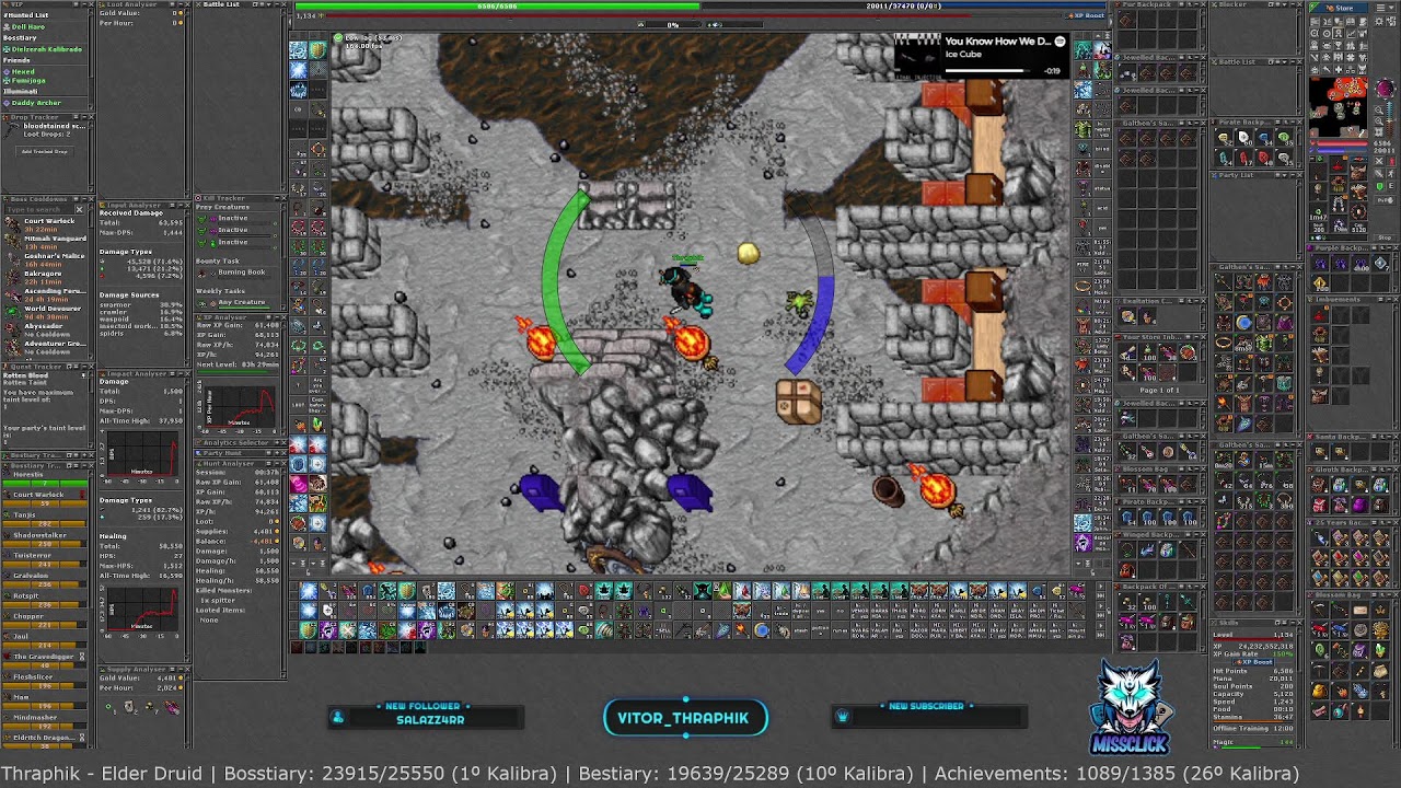 Tibia - Global - Kalibra - ED 1000 | TOP: Bosstiary: 1º | Bestiary: 6º | Achiev: 18º (Ranks Kalibra)