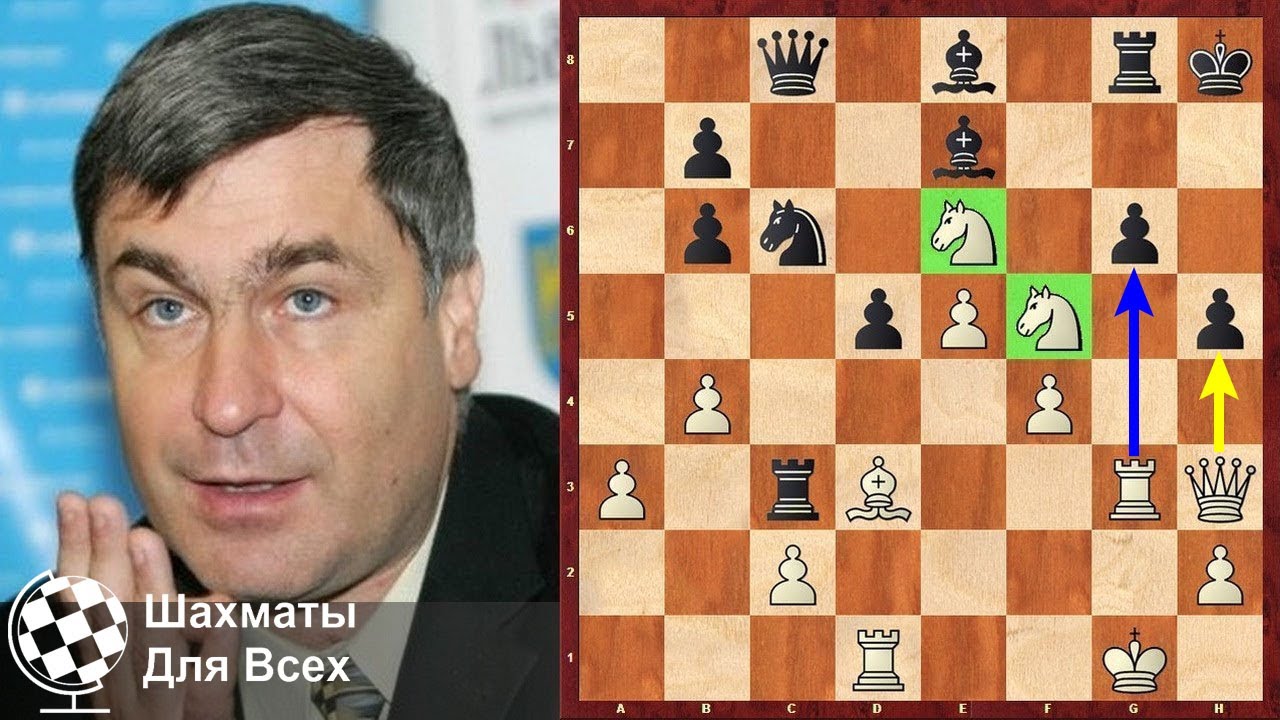 Шахматы. САМАЯ КРАСИВАЯ АТАКА НА КОРОЛЯ в исполнении Василия Иванчука!