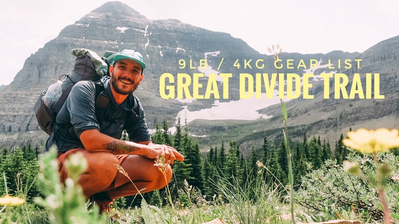 Список сверхлегкого снаряжения Great Divide Trail 9 фунтов / 4 кг