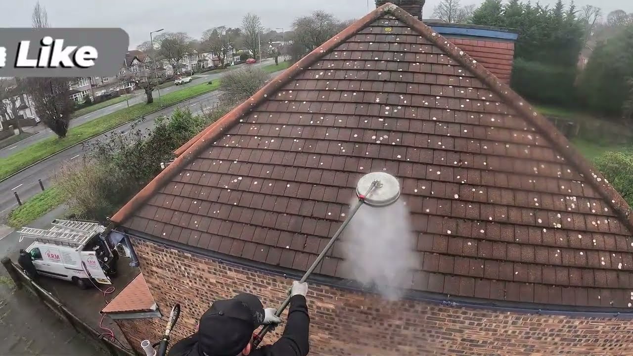EXTREMELY Satisfying Roof Cleaning | Next-Door to John Lennon’s Childhood Home