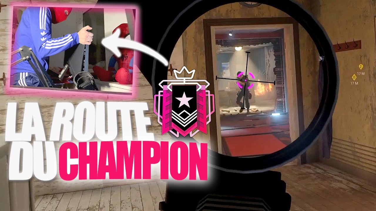 LA ROUTE DU CHAMPION EN FACECAM J'AI EXPLOSÉ MON ÉCRAN DE PS5 ! RAINBOW SIX SIEGE