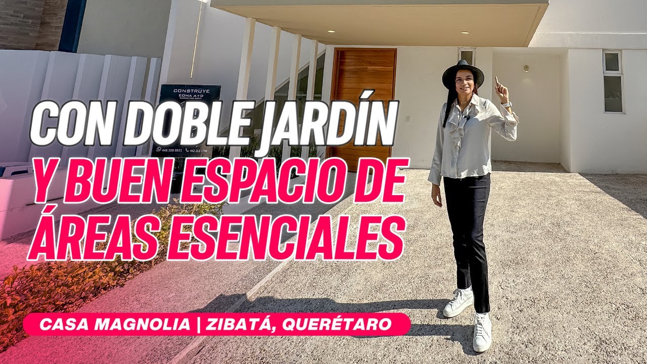 ¡Con DOBLE JARDÍN y buen espacio de áreas ESENCIALES! | $6,730,000 | Zibatá Querétaro