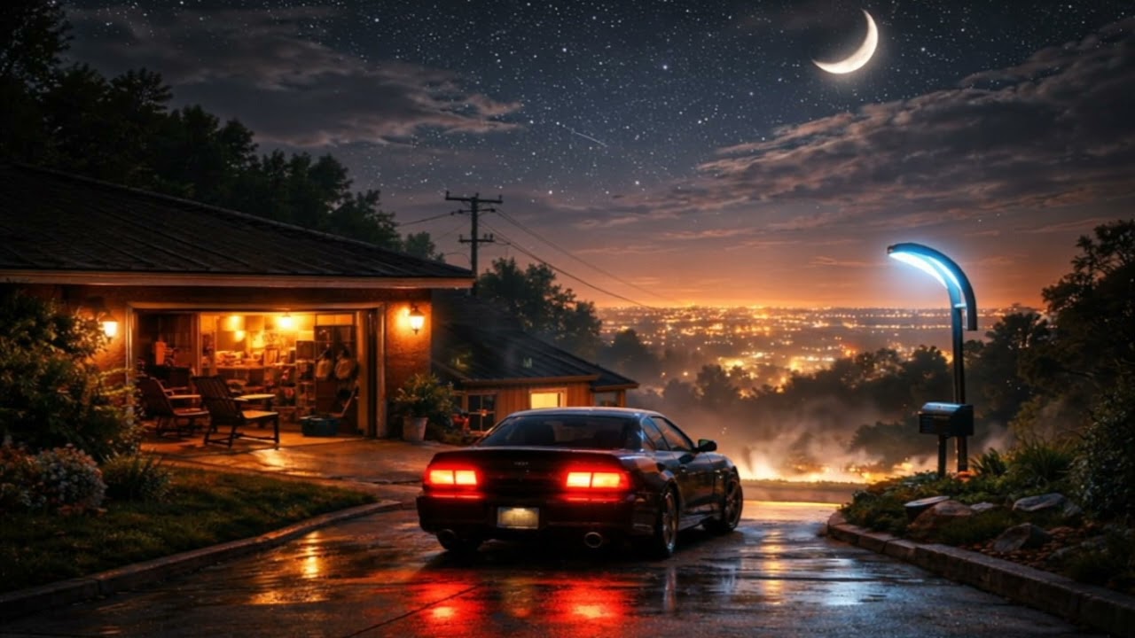 Late Night Driveway - LoFi Chill Instrumental to study to