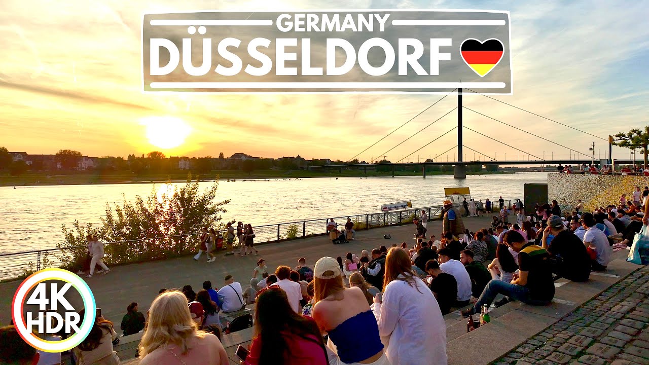 Amazing Düsseldorf in 2024, Germany City Life at its Best, Walk in May 4K HDR