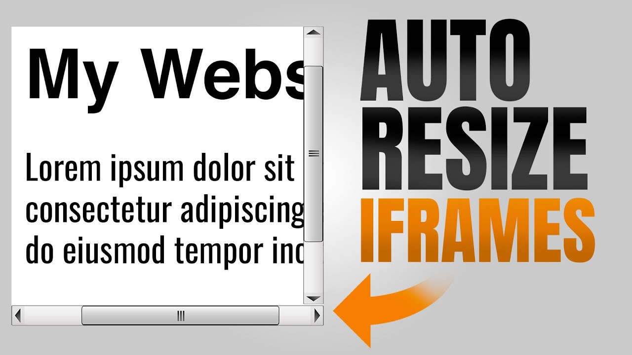 Как автоматически изменить размер iFrame (с помощью iFrameResize.js)