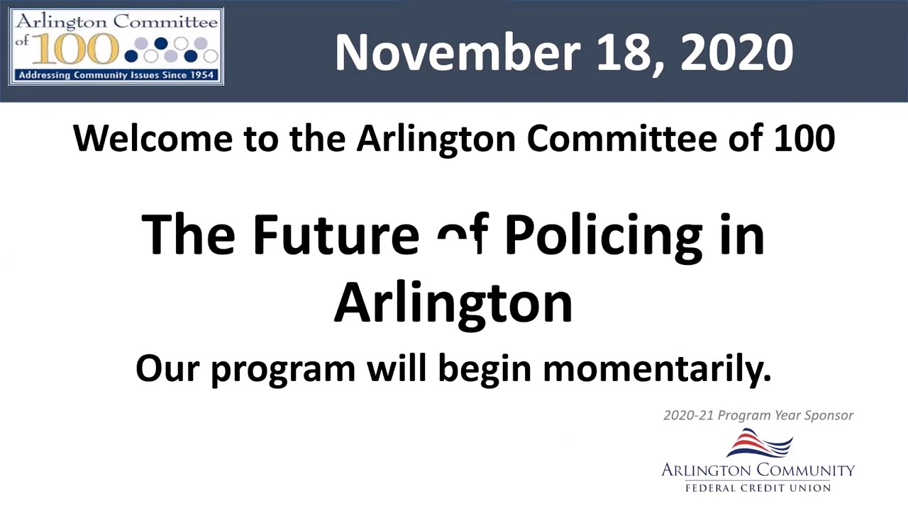 The Future of policing in Arlington [11/20]