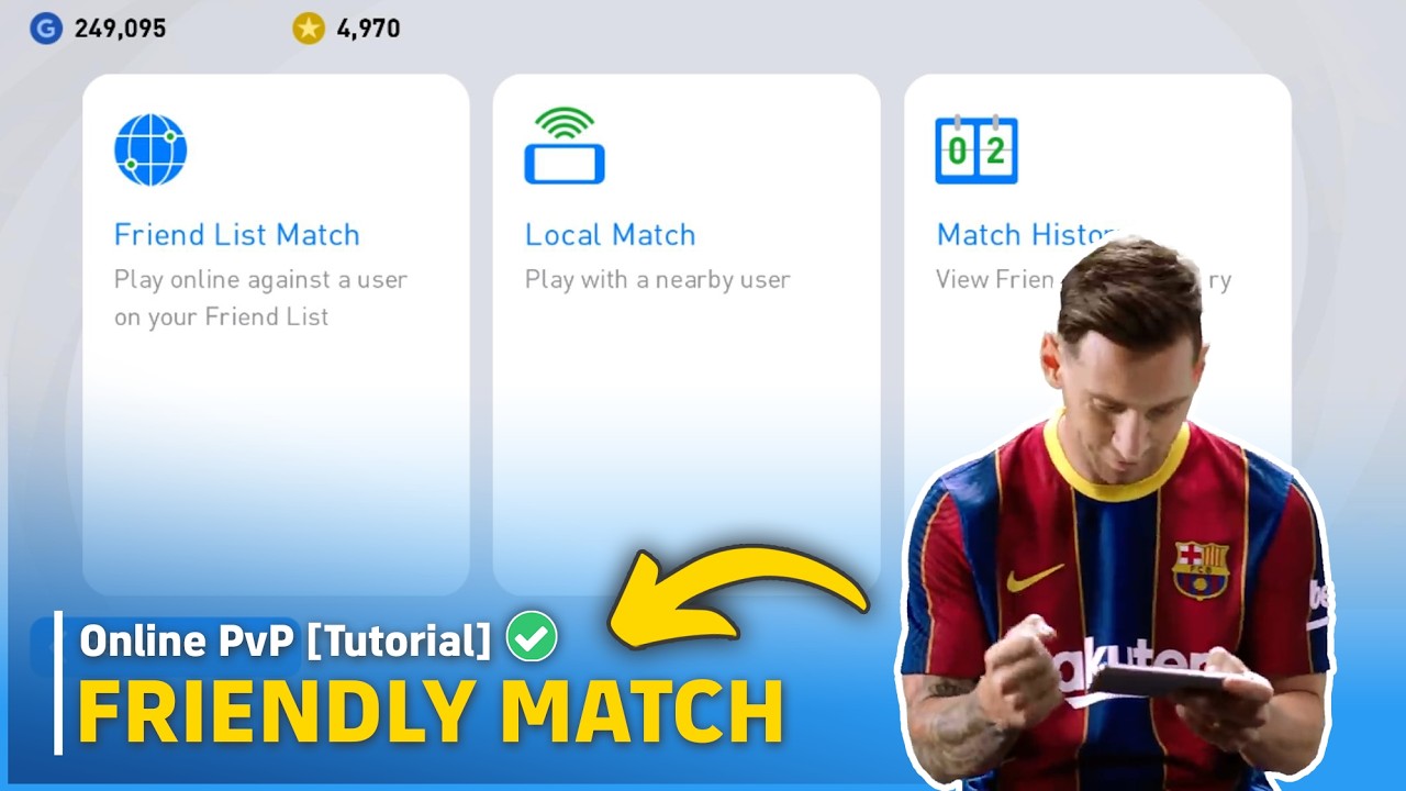 PES 2021 MOBILE FRIENDLY MATCH [ FULL TUTORIAL ] 🎮