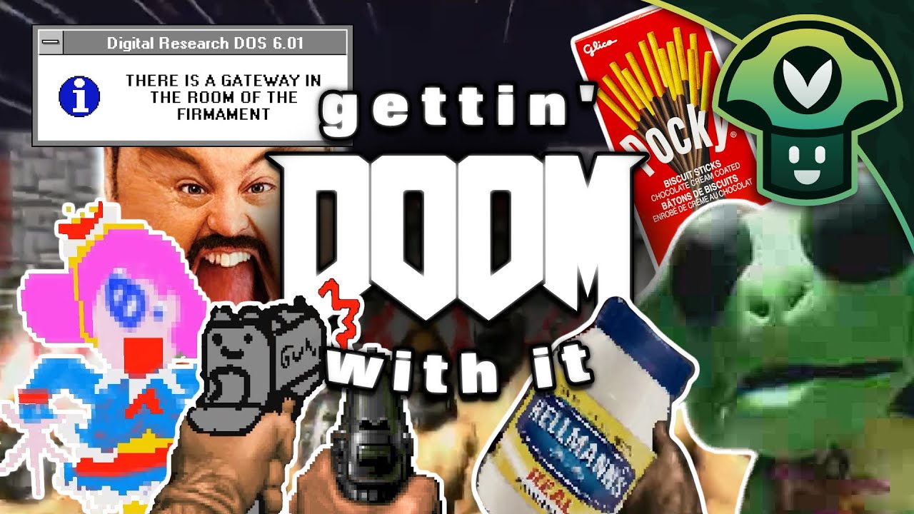 Незрелый стример смеётся над пуками в моде DOOM