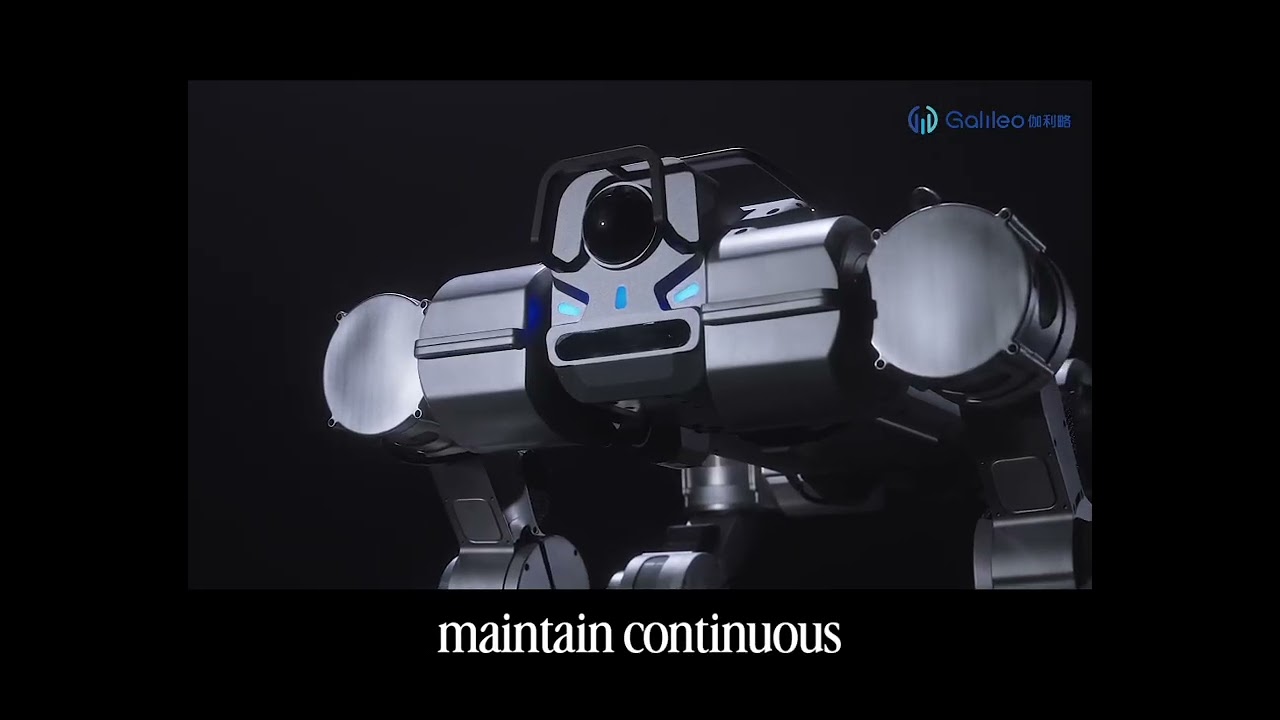 This is Galileo X, a wheel-legged robot developed by Galileo Robotics in China.