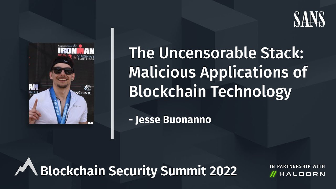 The Uncensorable Stack: Malicious Applications of Blockchain Technology