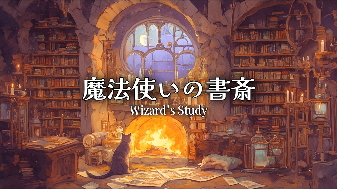【ケルト音楽】魔法使いの書斎｜集中できる読書BGM【読書用・作業用BGM】【1時間】【オリジナル曲】