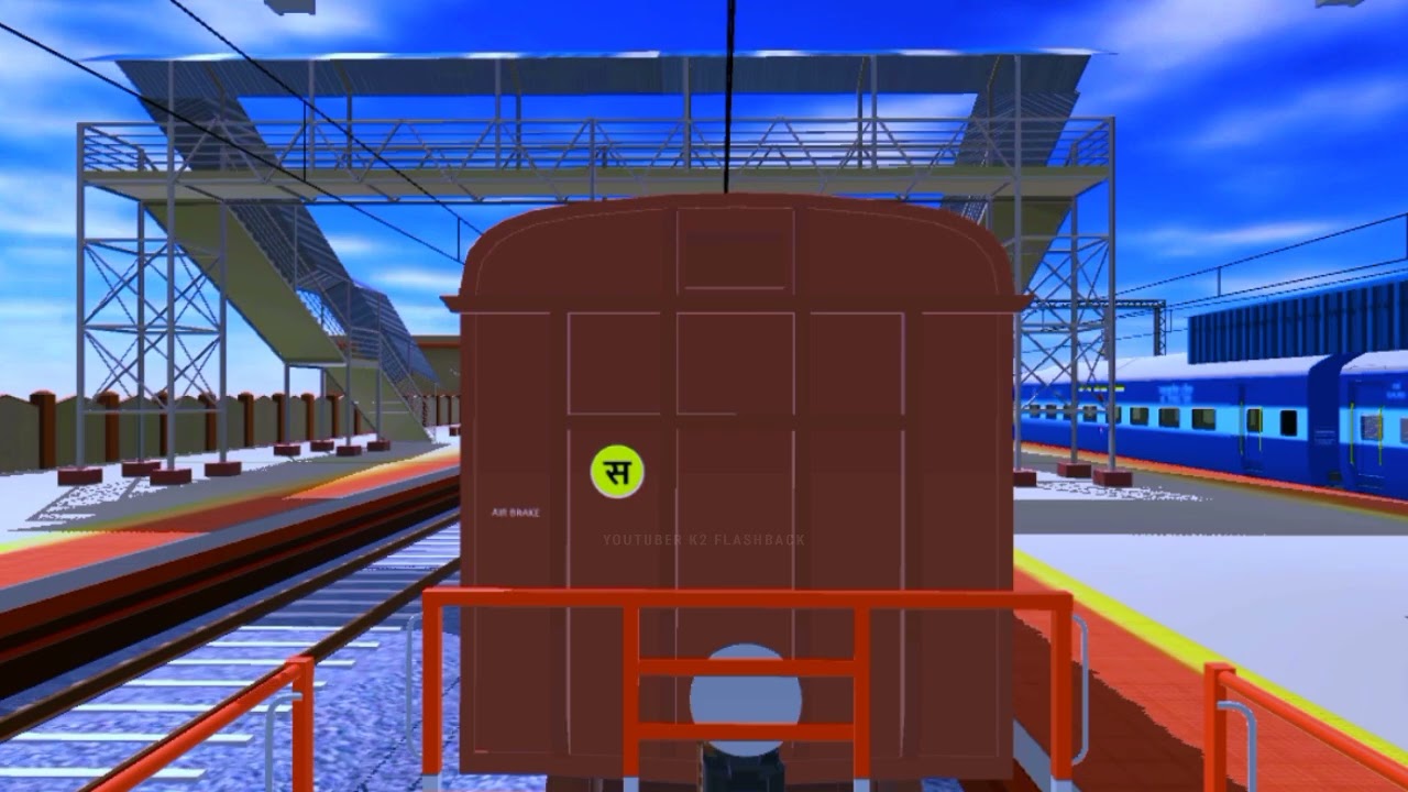 Journey To The Guard Coach Near Kolkata Station Area II Indian Train Crossing 3D II 35 Episode
