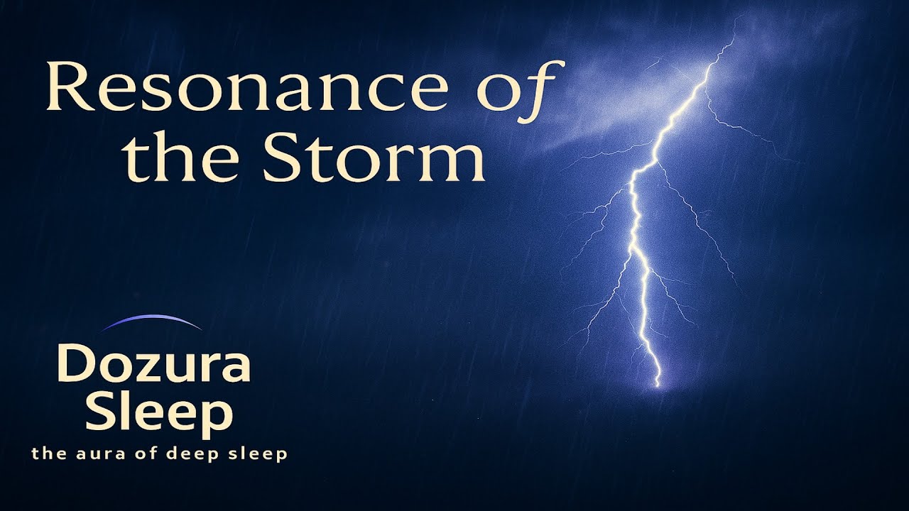 🌩️ Resonance of the Storm 🌙 | 10 Hours of Heavy Rain & Deep Thunder (Black Screen Sleep Ambience)