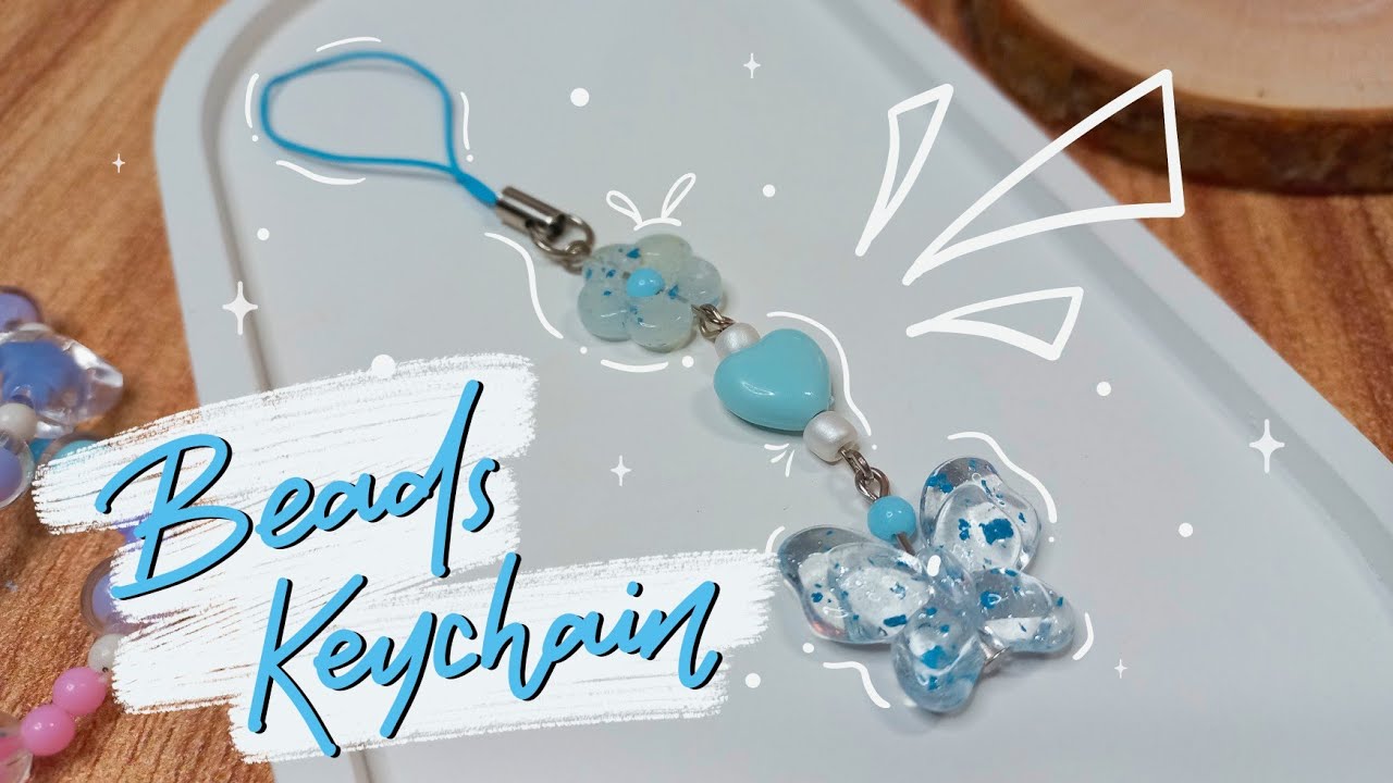 CARA MEMBUAT GANTUNGAN HP MANIK-MANIK 🌻 | Tanpa Senar | Ide Kreasi dan Bisnis | Beads Keychain