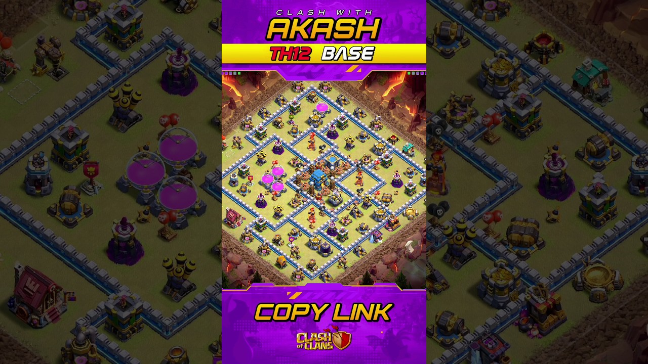 Only 1 Star TH12 War Base 2025 Anti 2 Star Anti Electo Dragon Anti Zap Witches Clash of Clans