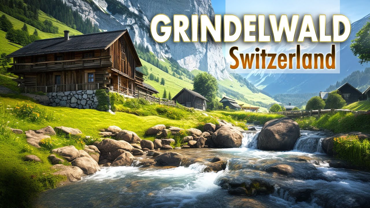 Experience Grindelwald Switzerland Walking Tour in 4K60 HDR | European Walking Tours | 2023