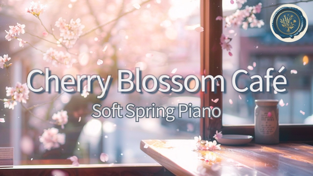 Japanese Cherry Blossom Café 🌸 Soft Spring Piano for Relaxation